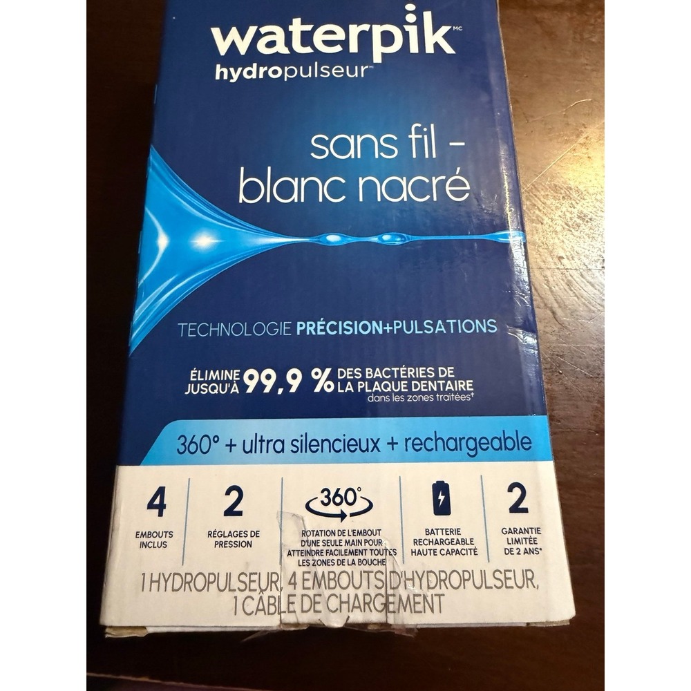 WaterPik rechargeable portable water flosser - open box‎